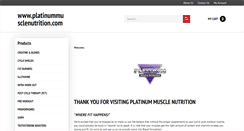 Desktop Screenshot of platinummusclenutrition.com